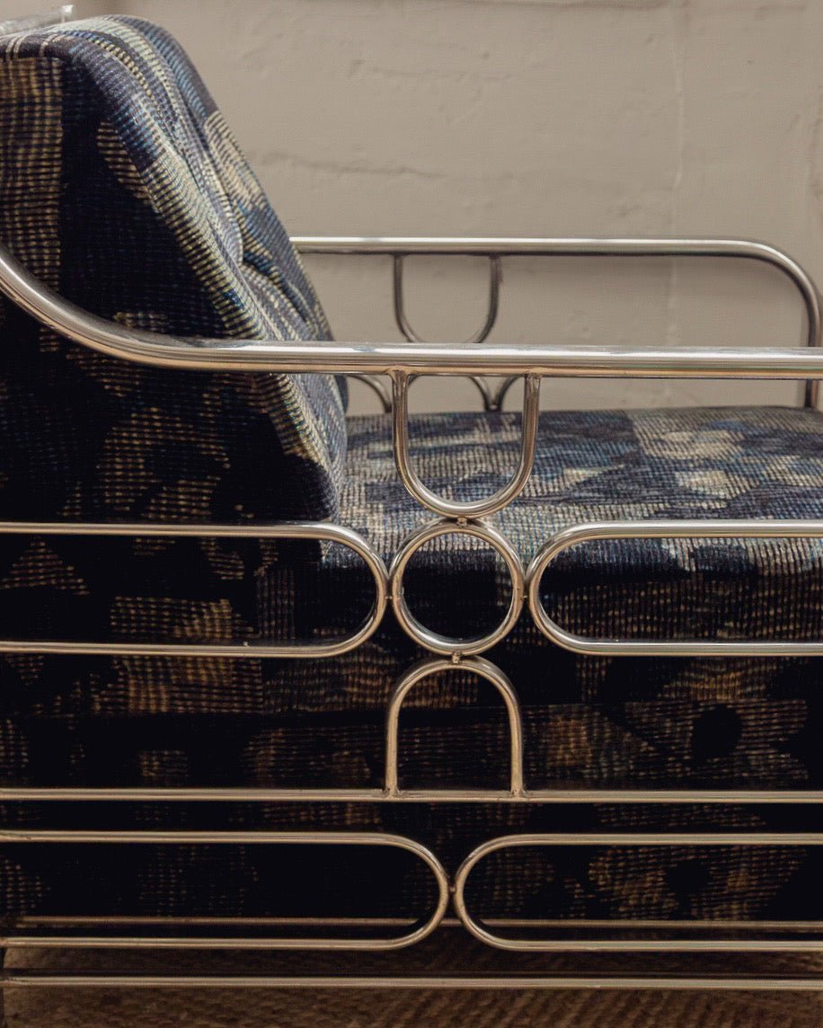 Mid Century Tubular Armchairs