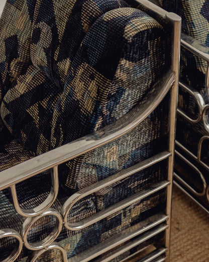 Mid Century Tubular Armchairs