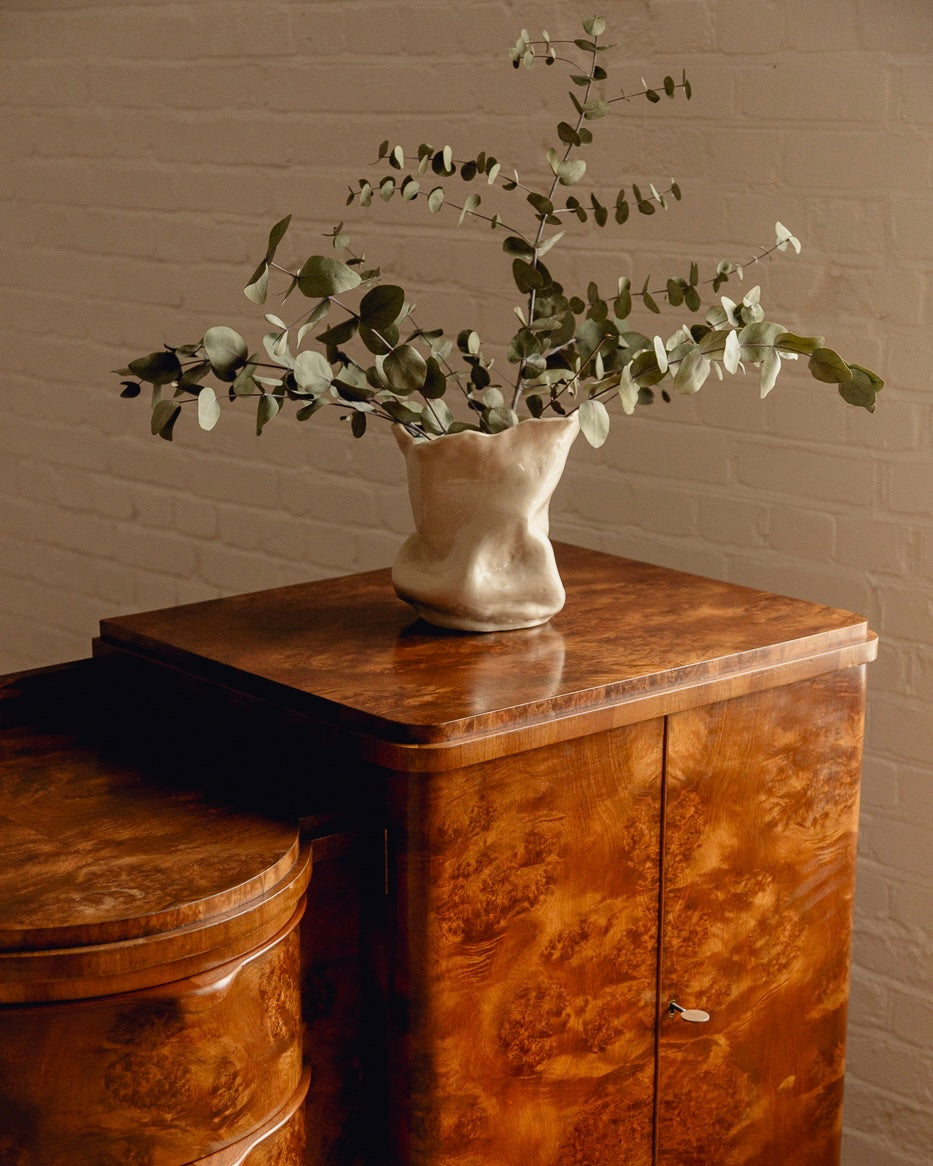 Art Deco Burl Walnut Sideboard