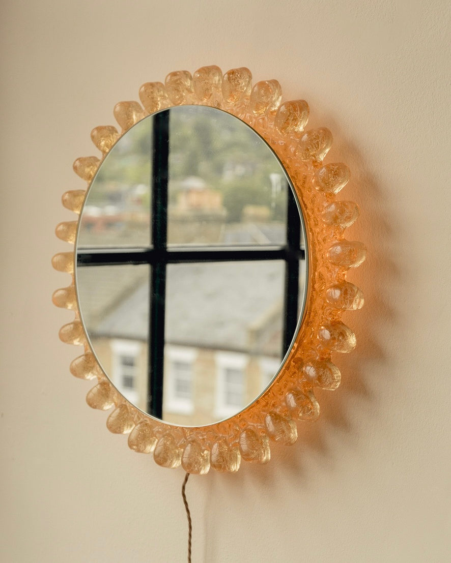 Mid Century Backlit Mirror by Egon Hillebrand