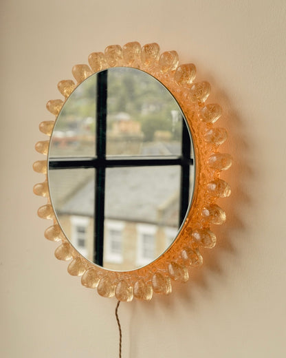 Mid Century Backlit Mirror by Egon Hillebrand
