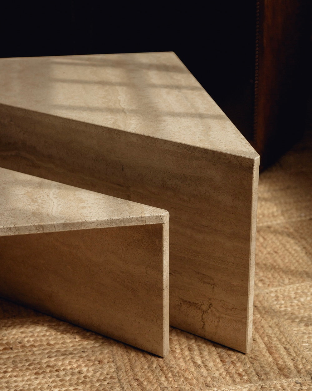 Travertine Up & Up Coffee Table