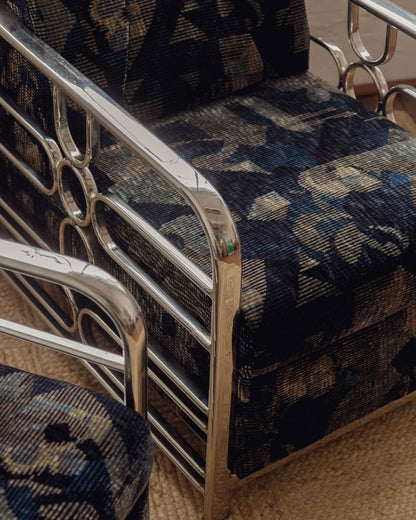 Mid Century Tubular Armchairs