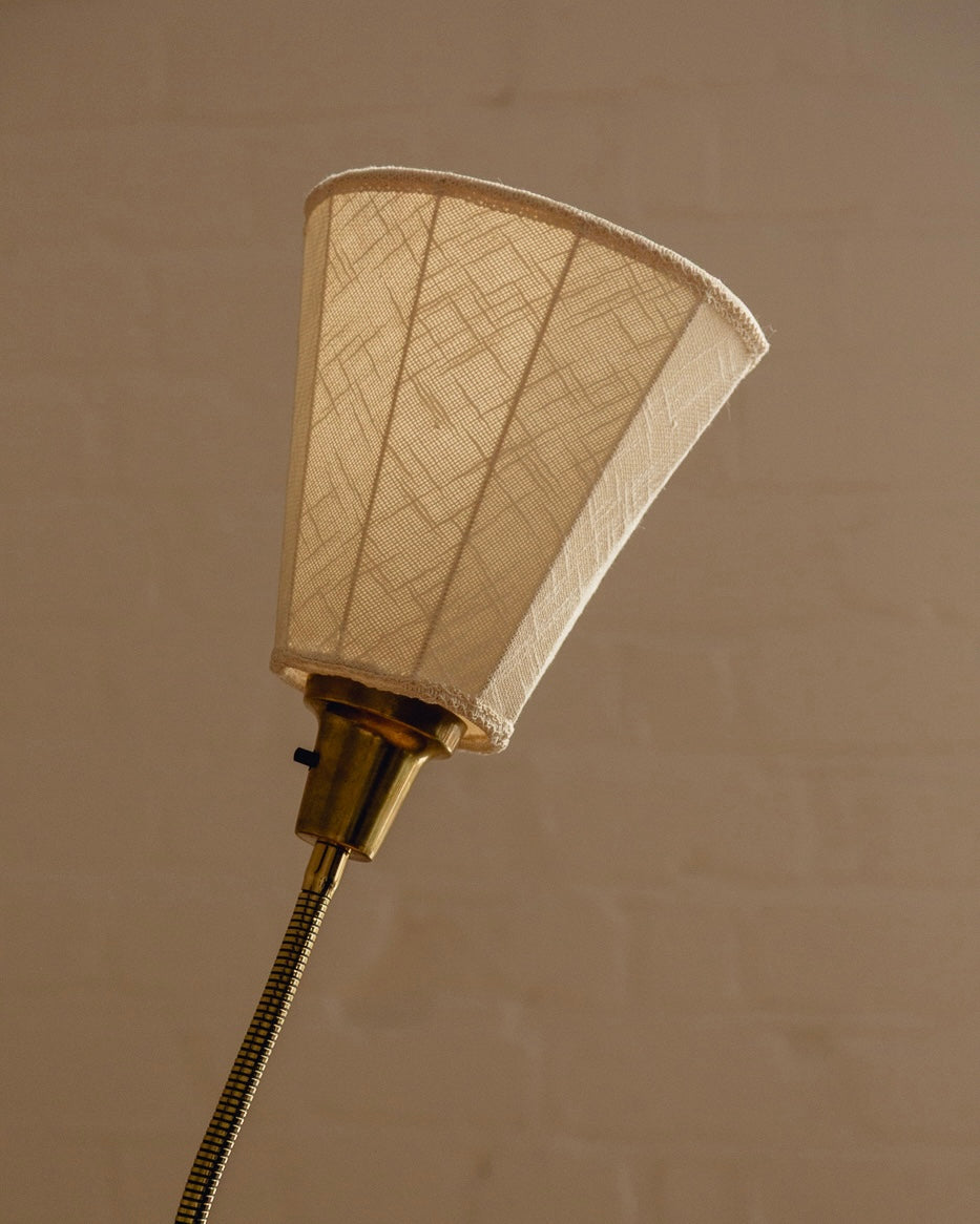 Swedish Brass Floor Lamp
