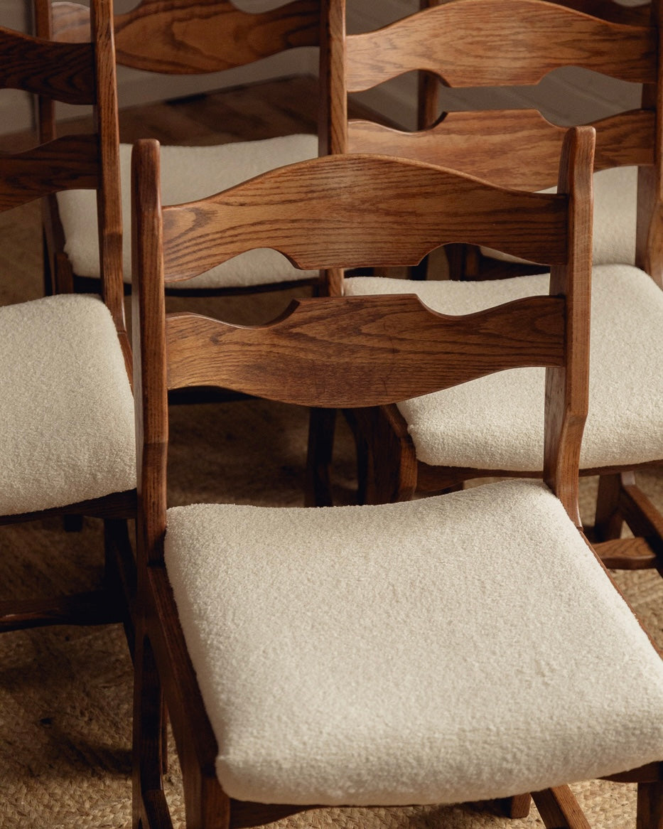 Guillerme & Chambron Razor Back Dining Chairs