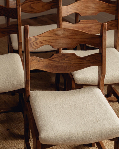 Guillerme & Chambron Razor Back Dining Chairs