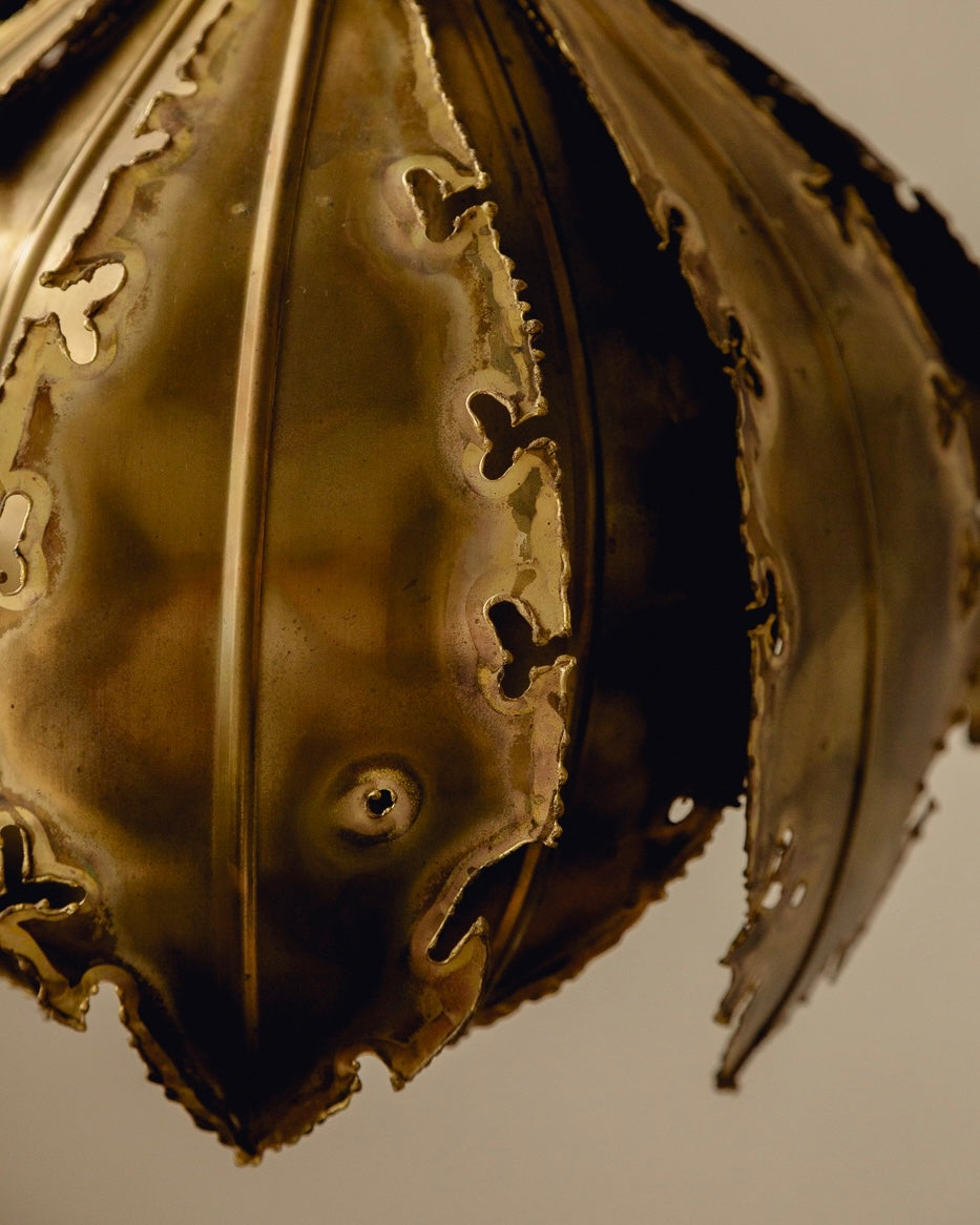 "Onion" Brass Ceiling Light by Sven Aage Holm Sørensen