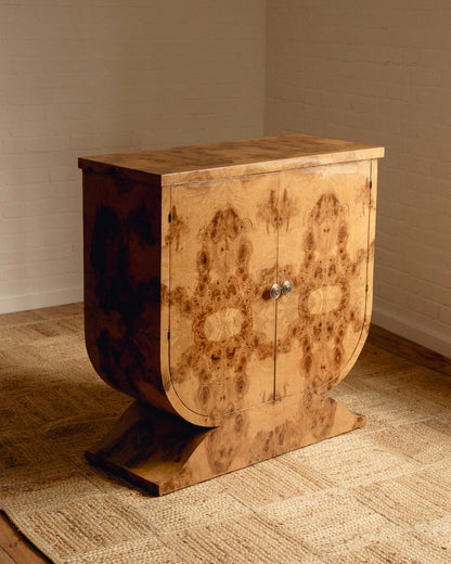 Burl Art Deco Cabinet