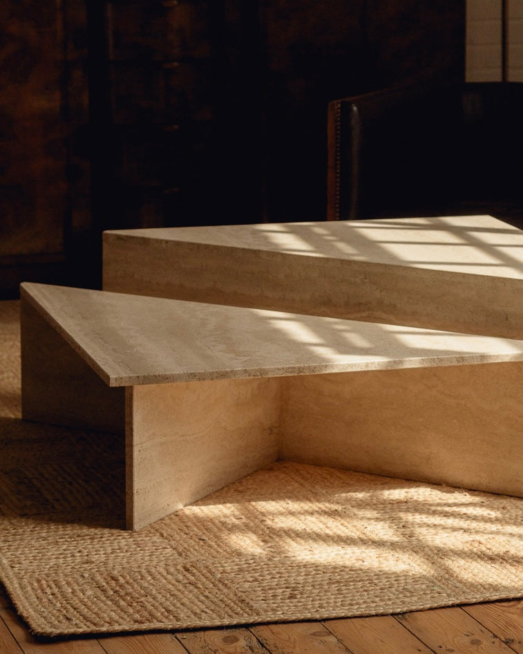 Travertine Up & Up Coffee Table