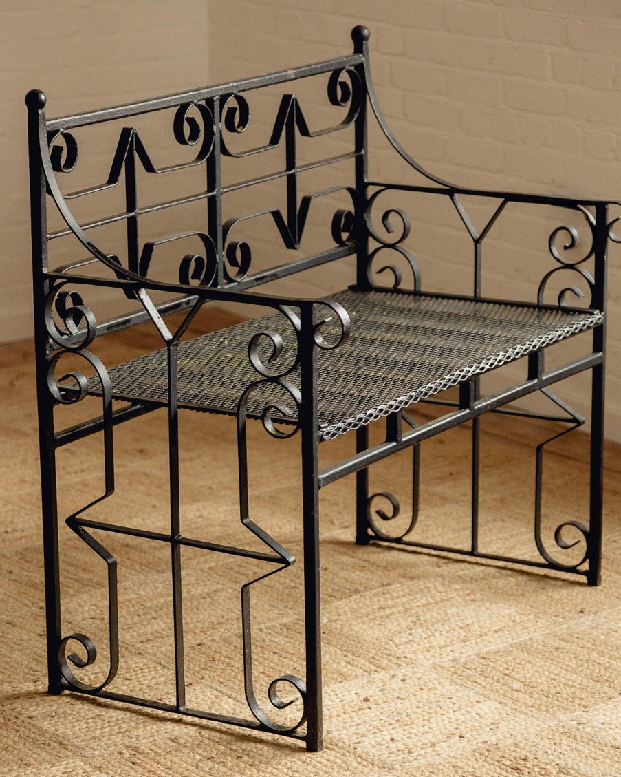 Wrought Iron Bench
