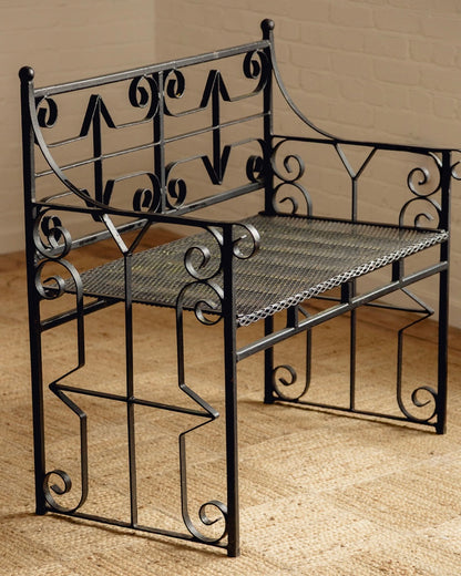 Wrought Iron Bench
