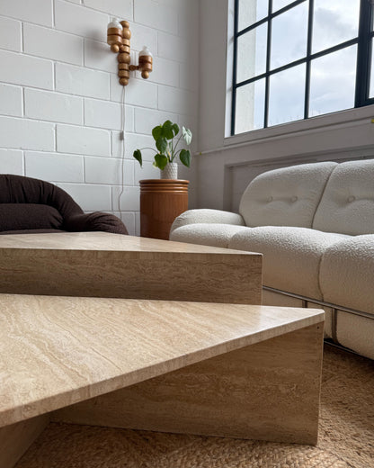Travertine Up & Up Coffee Table