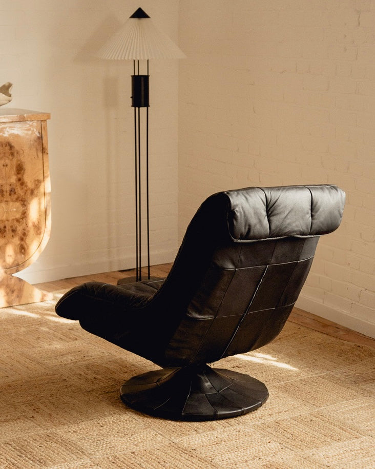 Mid Century Leather Armchairs