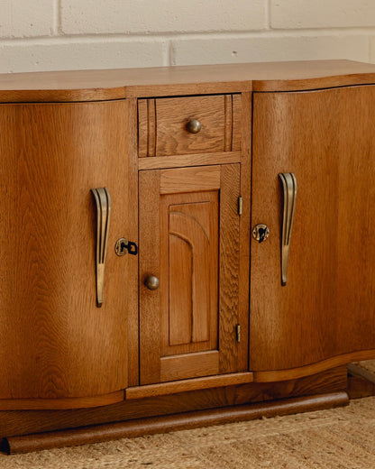 Art Deco Oak Sideboard