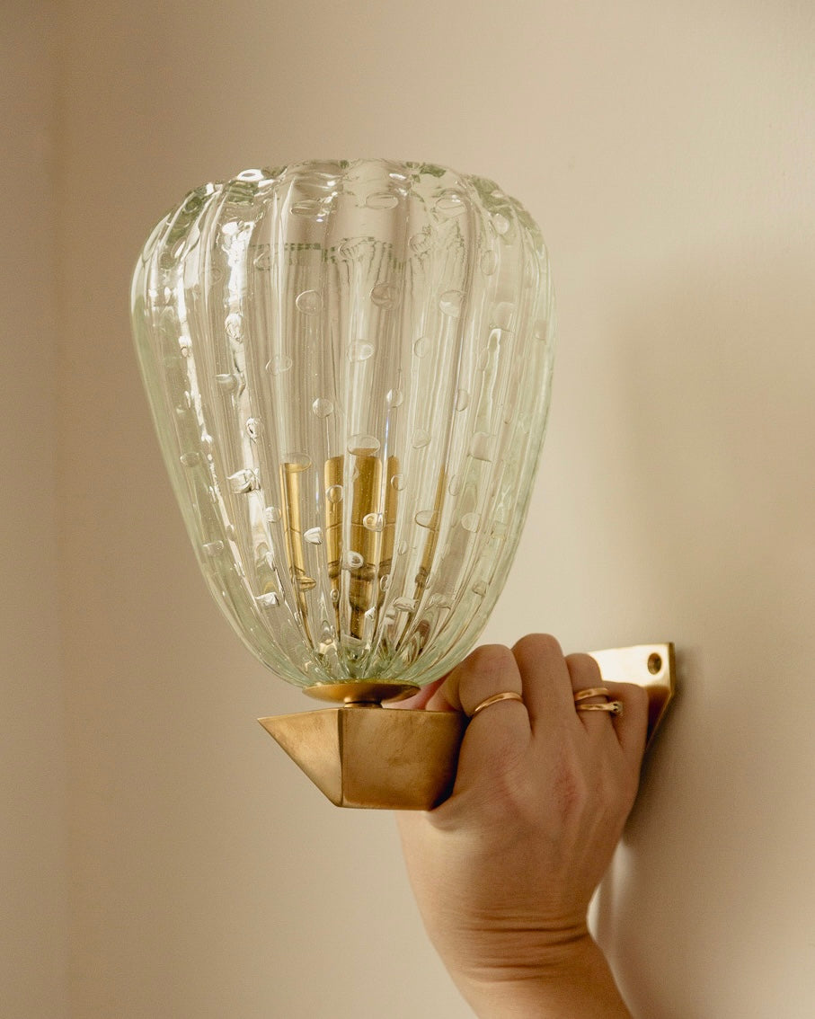 Pair of Barovier & Toso Murano Wall Lights