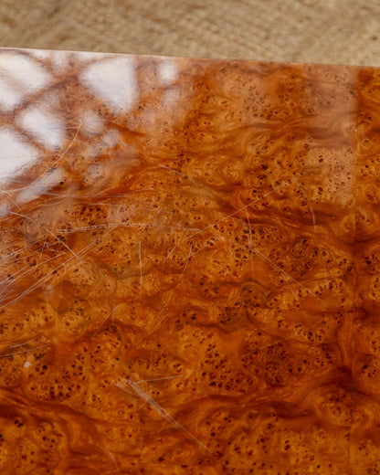 French Burl Square Coffee Table