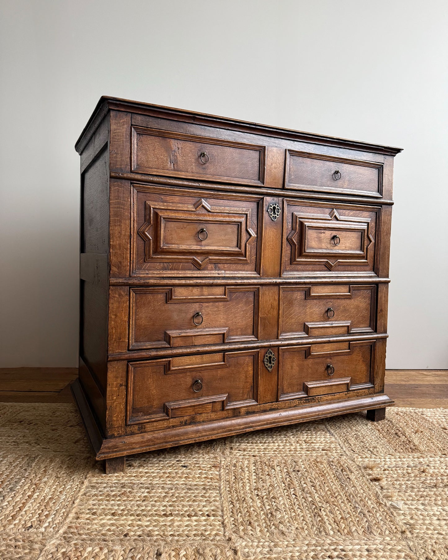 Antique Jacobean Chest Of Drawers