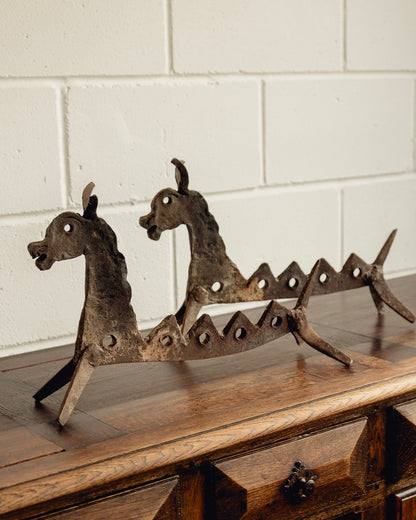 Wrought Iron Fire Dragons