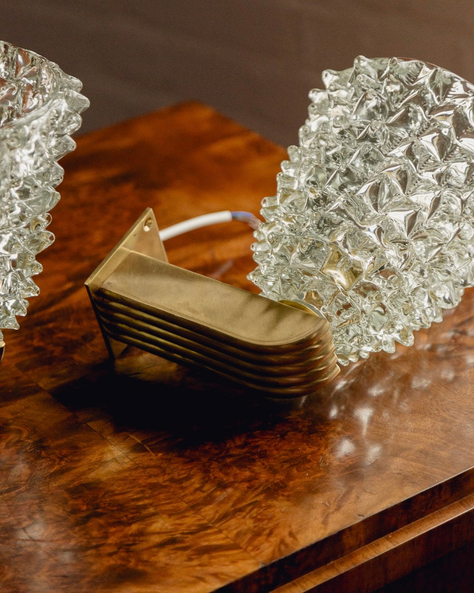 Pair of Barovier & Toso Murano Wall Lights