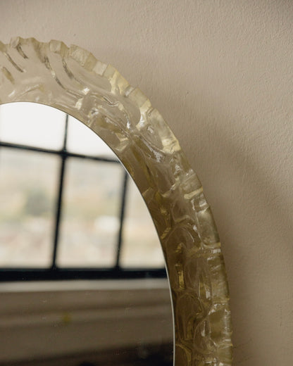 Oval Mid Century Backlit Mirror