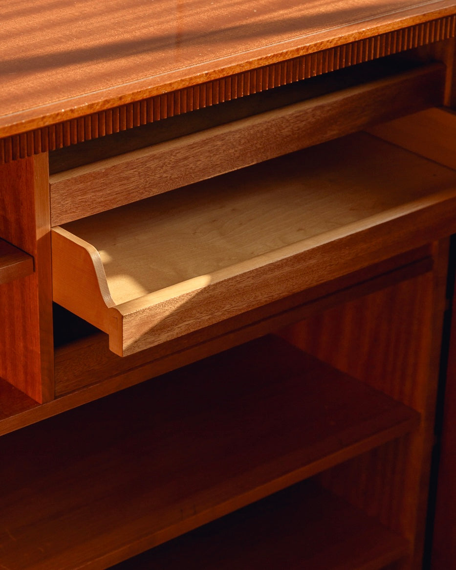 Scandinavian Flame Mahogany Sideboard