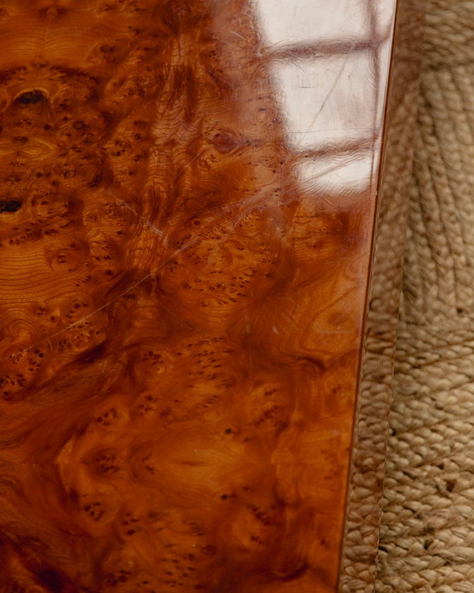 French Burl Rectangular Coffee Table