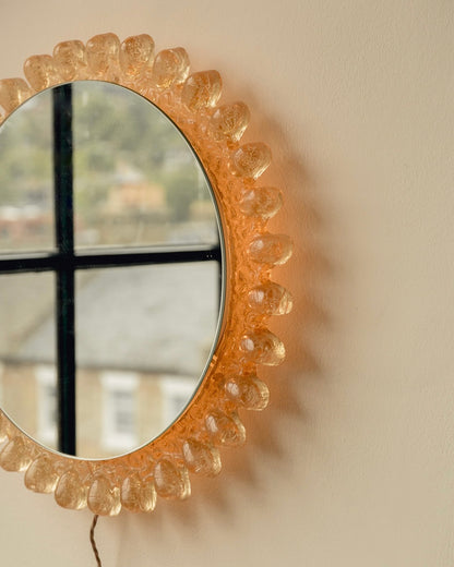 Mid Century Backlit Mirror by Egon Hillebrand