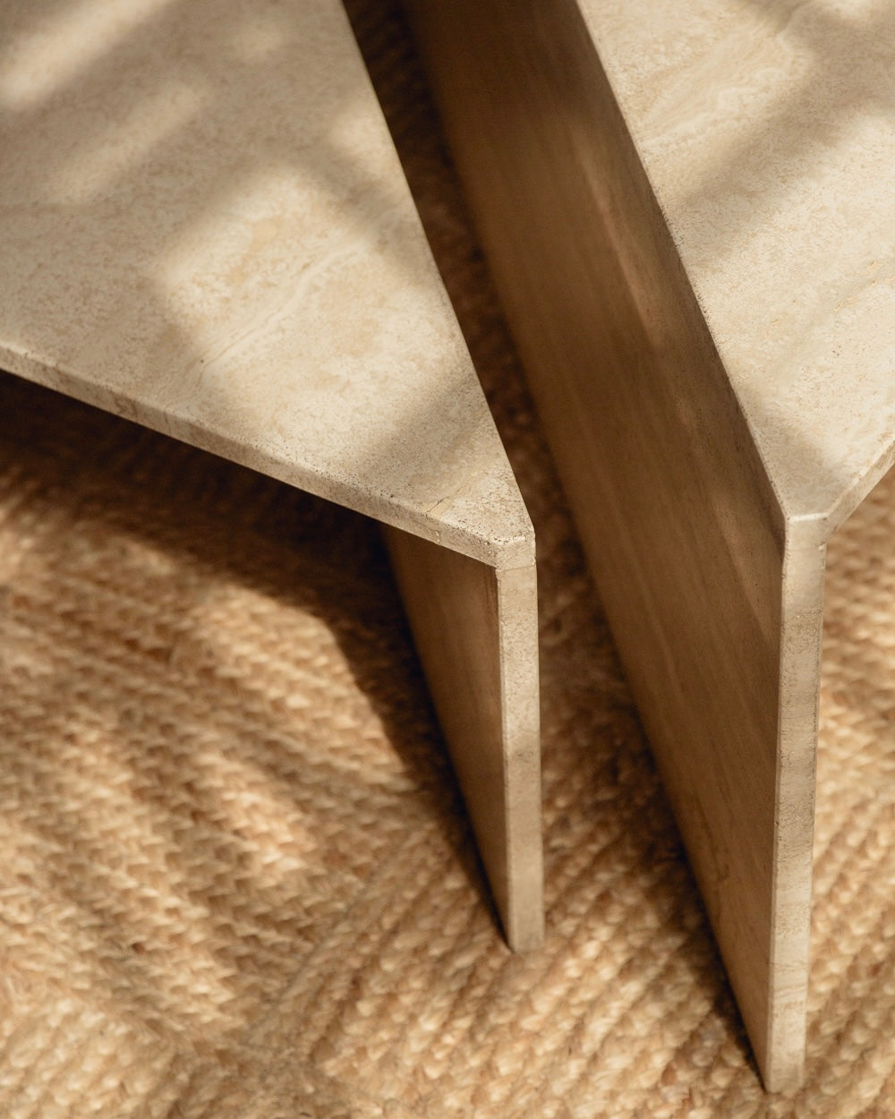 Travertine Up & Up Coffee Table