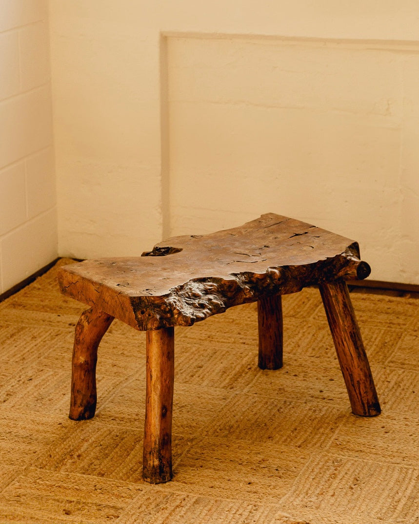 Brutalist Live Edge Coffee Table