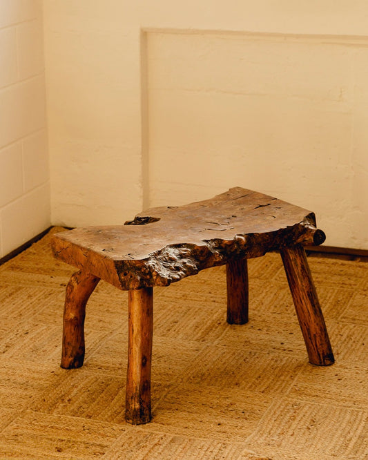 Brutalist Live Edge Coffee Table