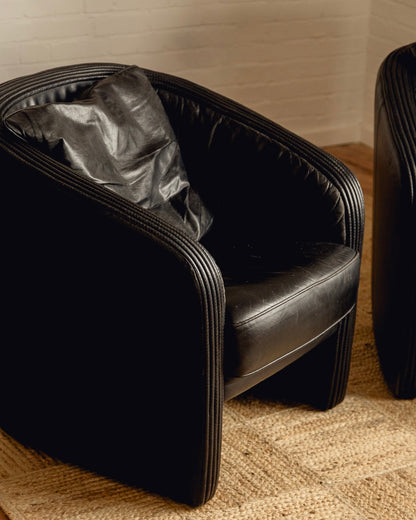 Tub Leather Armchairs
