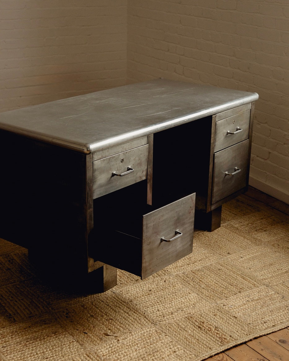Steel Pedestal Desk