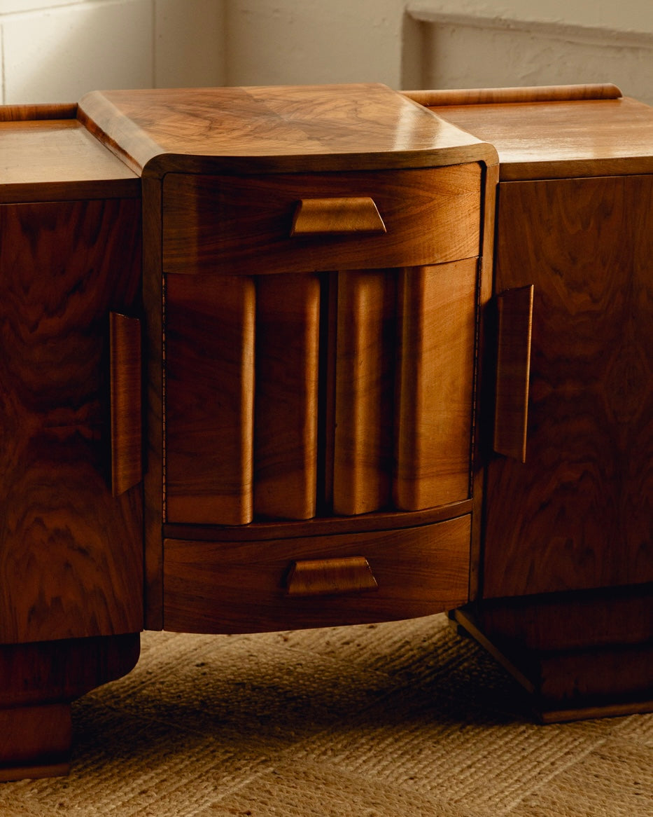 Burl Art Deco Sideboard