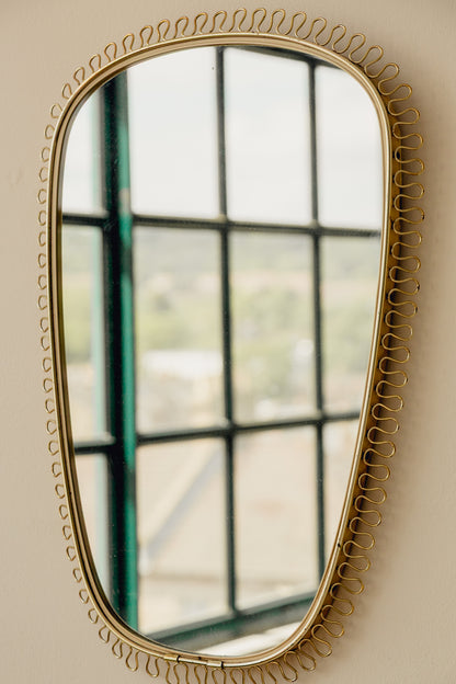 Brass Loop Mirror by Joseph Frank
