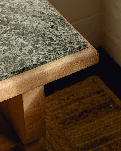 Green Marble Top Console