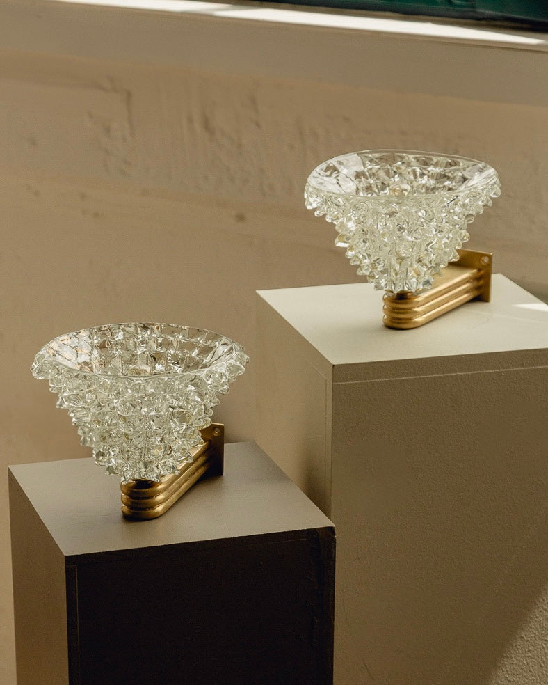 Pair of Barovier & Toso Murano Wall Lights