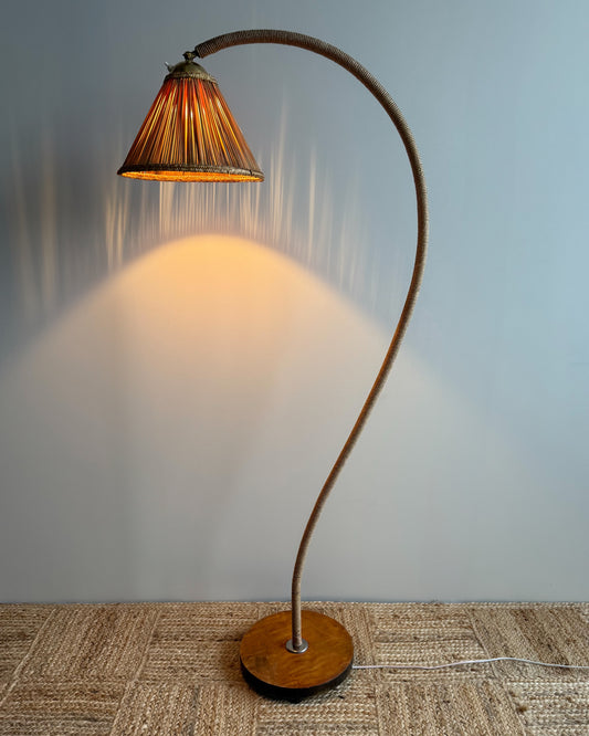 Mid Century Curved Floor Lamp