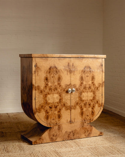 Burl Art Deco Cabinet