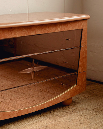 Burl Chest of Drawers/Sideboard