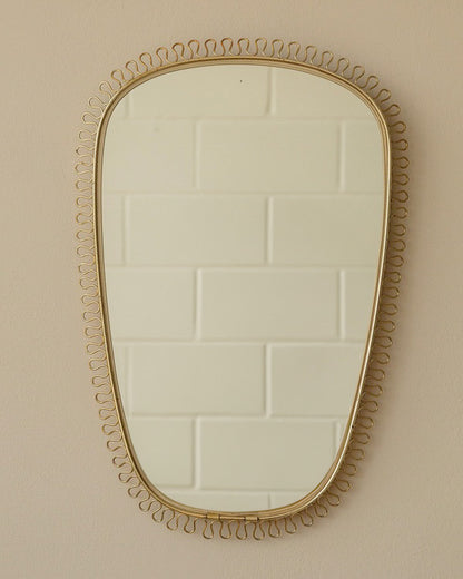 Brass Loop Mirror by Joseph Frank