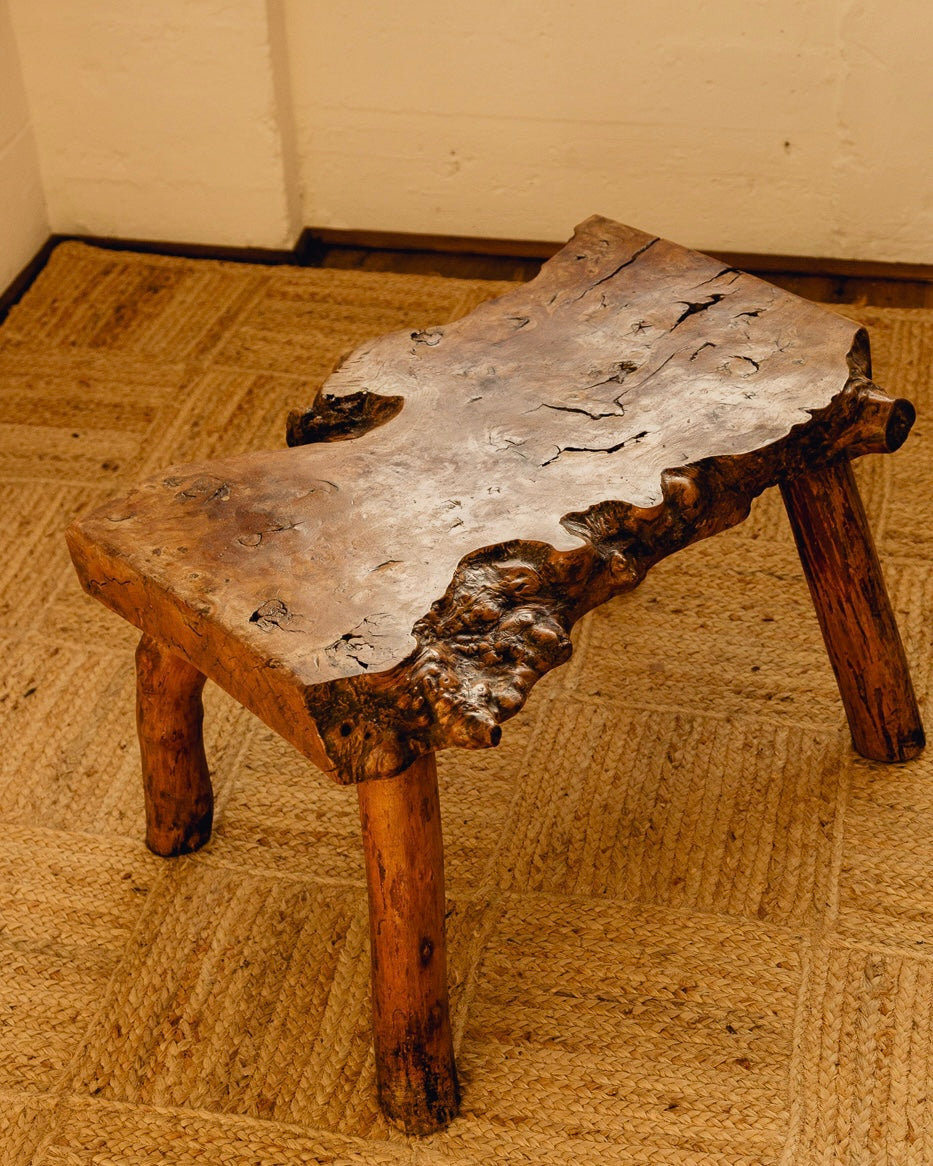 Brutalist Live Edge Coffee Table