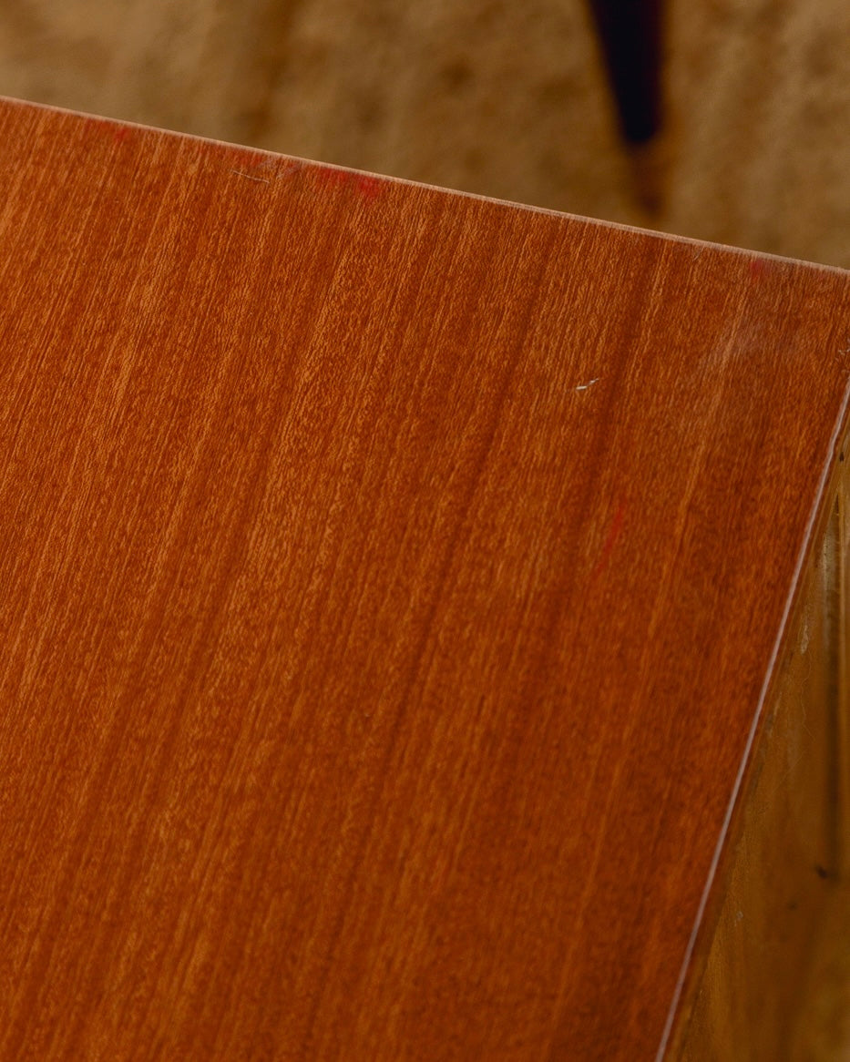 Pair Wavy Satinwood Bedside Tables