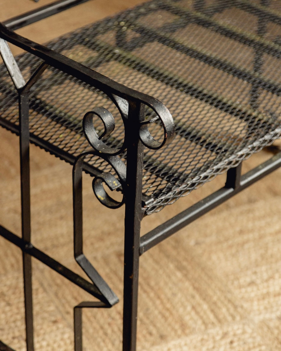Wrought Iron Bench