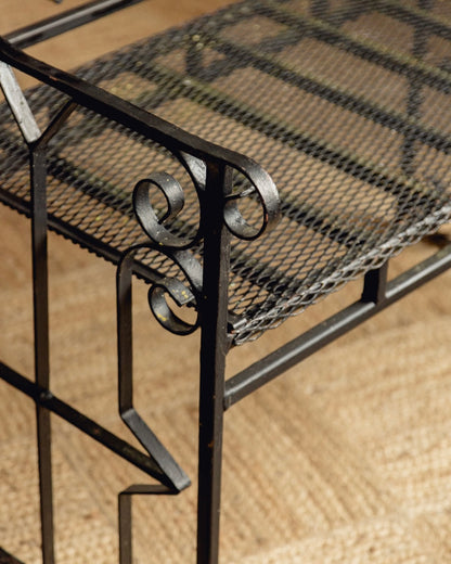 Wrought Iron Bench