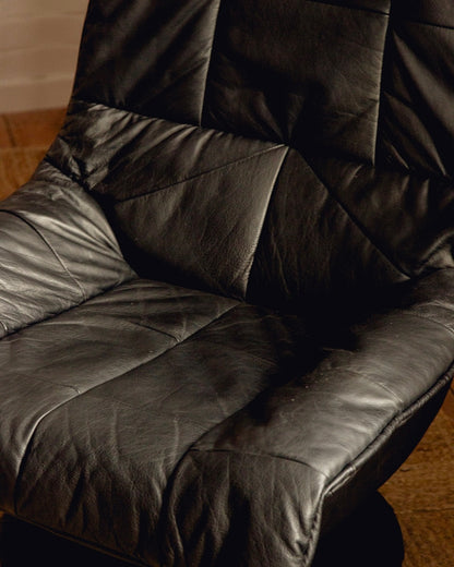 Mid Century Leather Armchairs