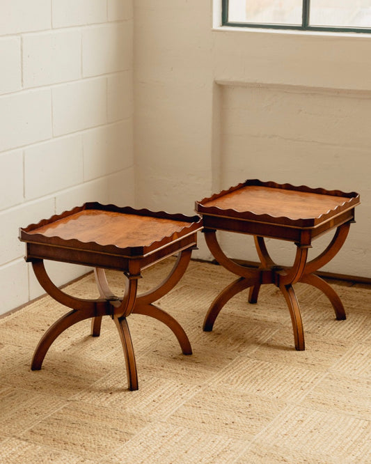 Wavy Top Bedsides / Side Tables