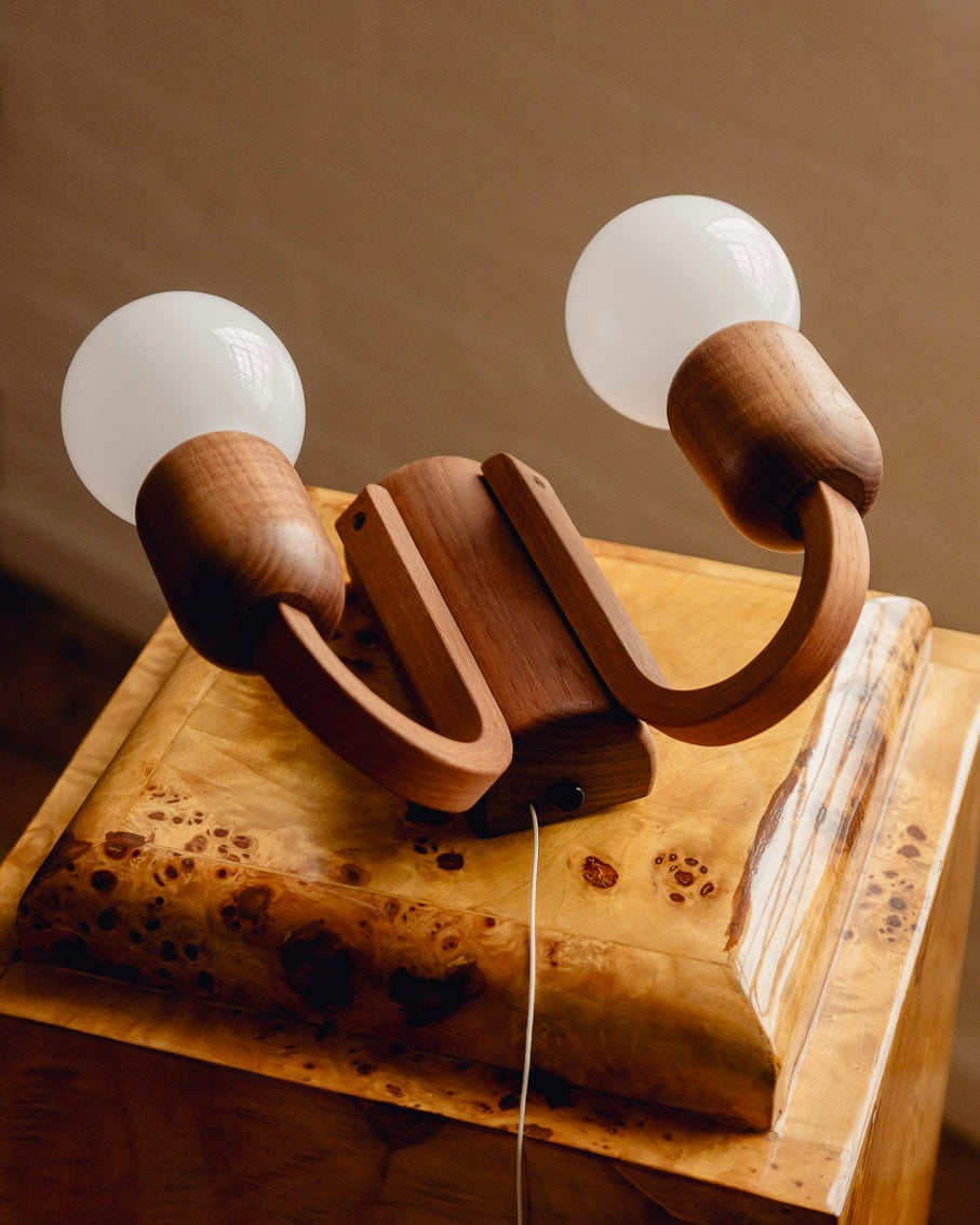 Domus Wall Light - Dark Oak