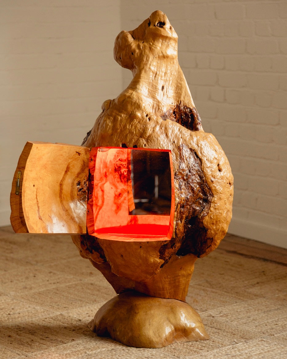 Burl Cocktail Cabinet
