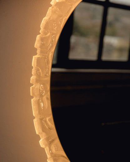 Oval Mid Century Backlit Mirror