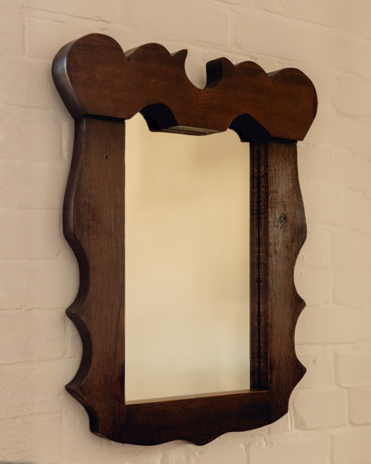 Wavy Oak Mirror